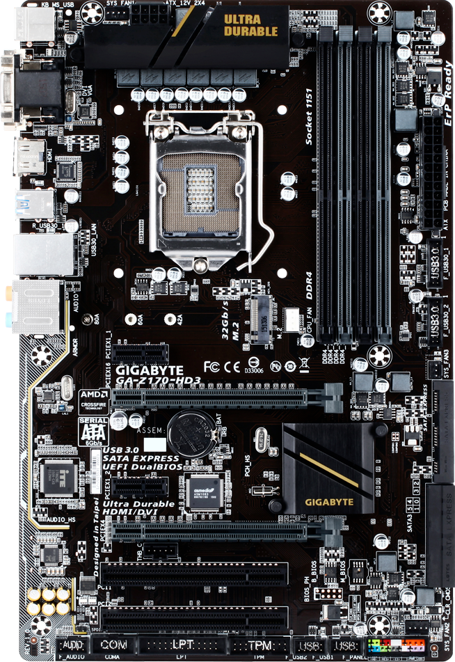 GIGABYTE GA-Z170-HD3 Motherboard ATX HDMI VGA DVI Intel Z170 [AU Stock]