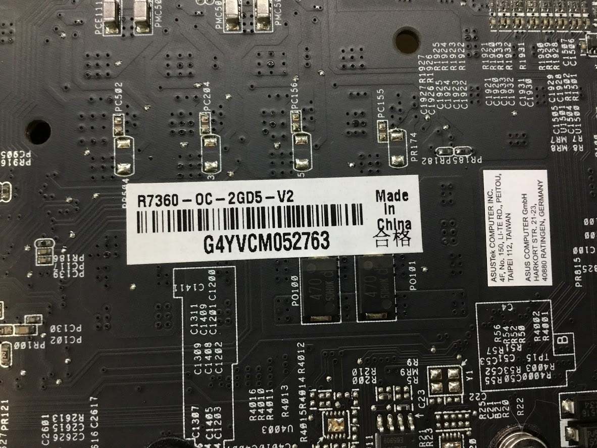ASUS R7360-OC-2GD5-V2 AMD Radeon R7 360 GDDR5 Video Card DP HDMI DVI Au Seller