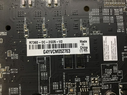 ASUS R7360-OC-2GD5-V2 AMD Radeon R7 360 GDDR5 Video Card DP HDMI DVI Au Seller