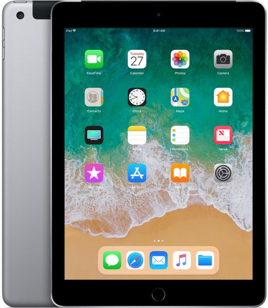 Apple iPad 6 A1954 Tablet 9.7" A10 128GB Wi-Fi Touch Silver Tested Au Seller A-