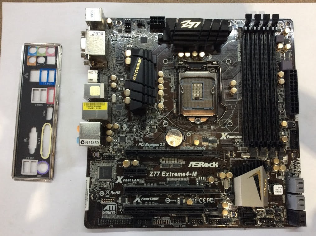 Asrock Z77 Extreme4-M Motherboard mATX DDR3 LGA 1155 Intel Z77 HDMI VGA DVI [AU]