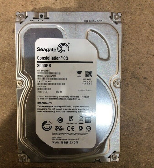 Seagate 3TB Desktop 3.5" HDD SATA ST3000NC002 Hard Disk Drive Silver Au Seller