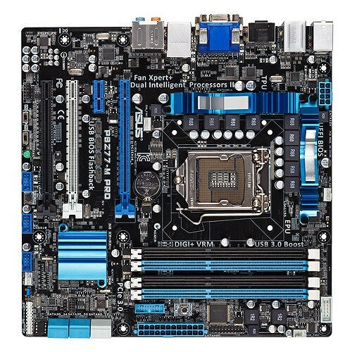 ASUS P8Z77-M PRO Motherboard micro ATX DDR3 LGA 1155 VGA DVI HDMI Intel Z77
