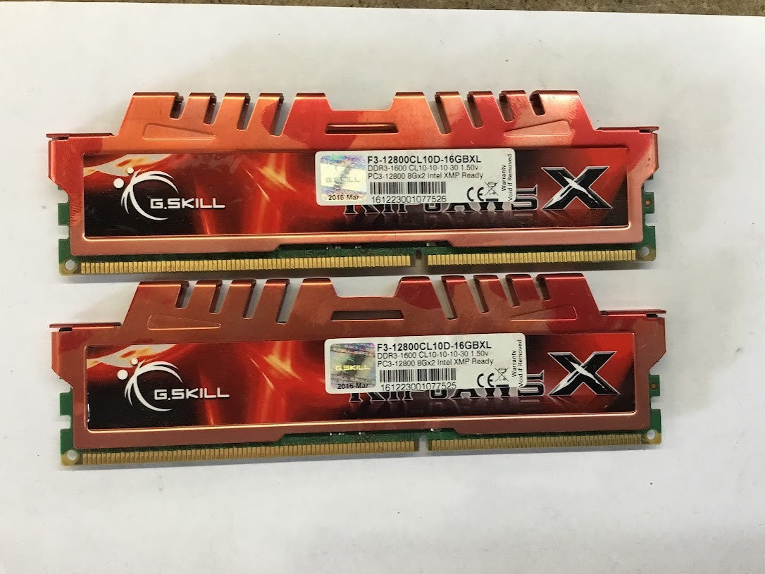 G.Skill Ripjaws X 16GB DDR3 F3-12800CL10D-16GBXL 1600MHz Desktop Memory [AU]