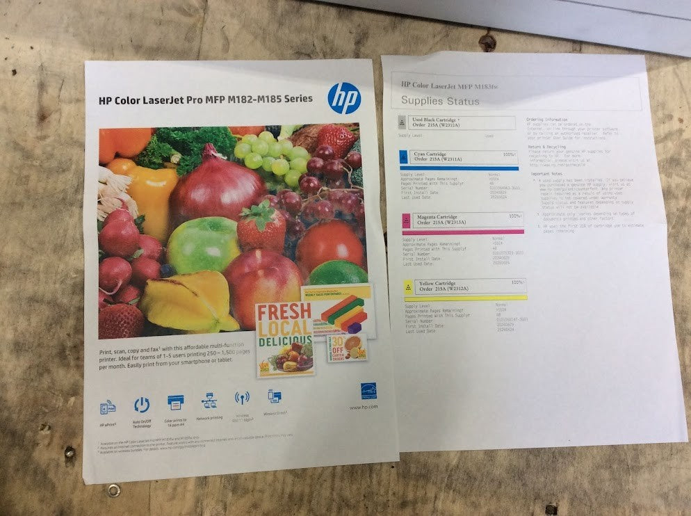 [AU] HP Color LaserJet Pro MFP M183fw Wireless All-In-One Color Laser Printer A+
