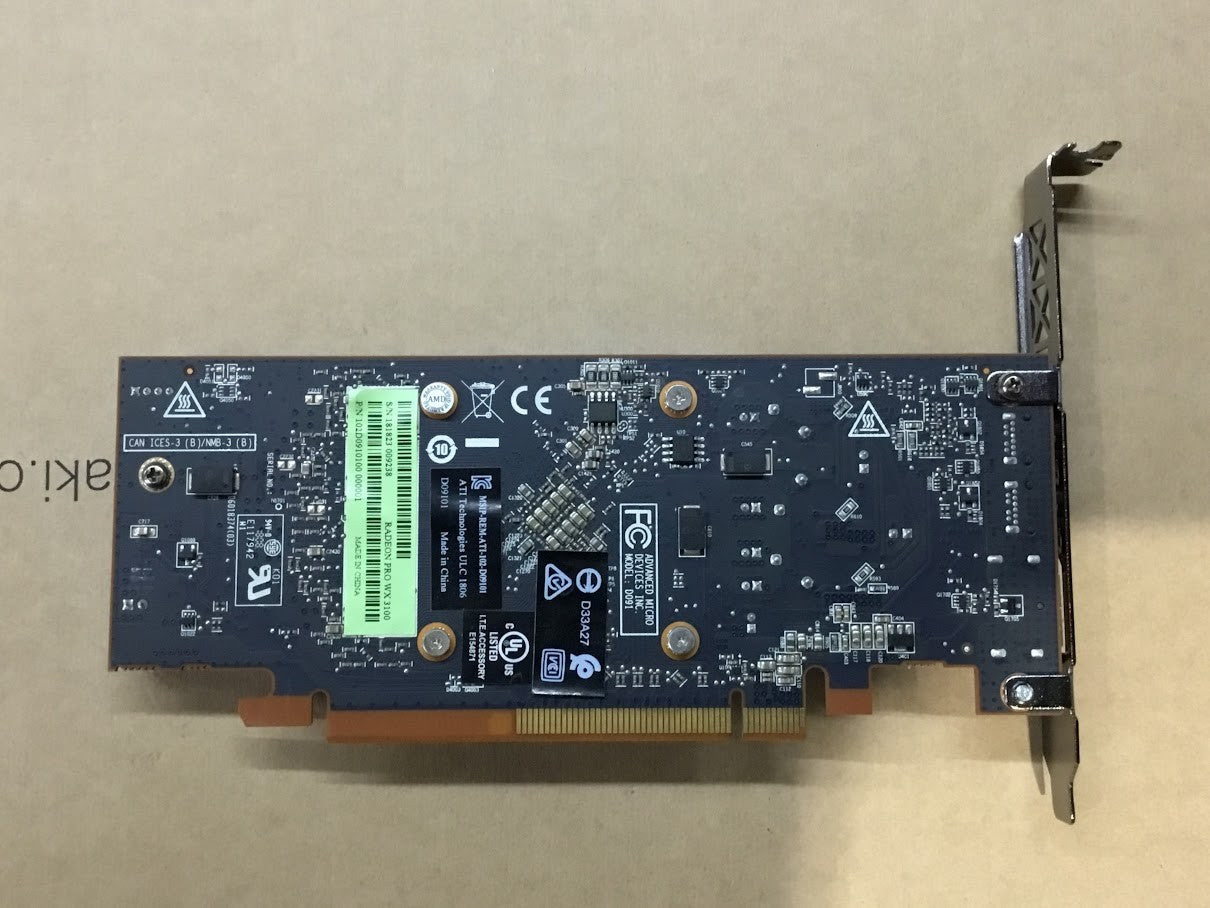 AMD Radeon Pro WX 3100 Graphics Card MIni-DP DisplayPort Blue Tested Au Stock