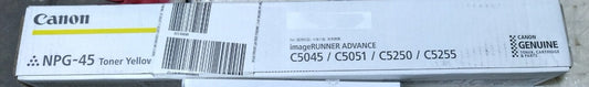 Canon NPG-45 Yellow Toner For Canon imageRUNNER ADVANCE C5045/C5051/C5250/C5255