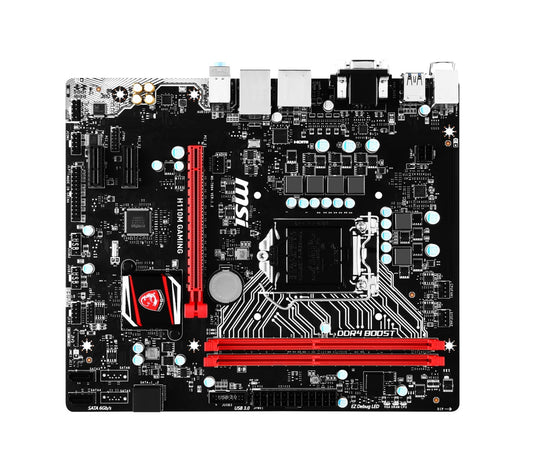 MSI H110M GAMING Motherboard micro ATX DDR4 LGA 1151 VGA HDMI DVI Intel H110[AU]
