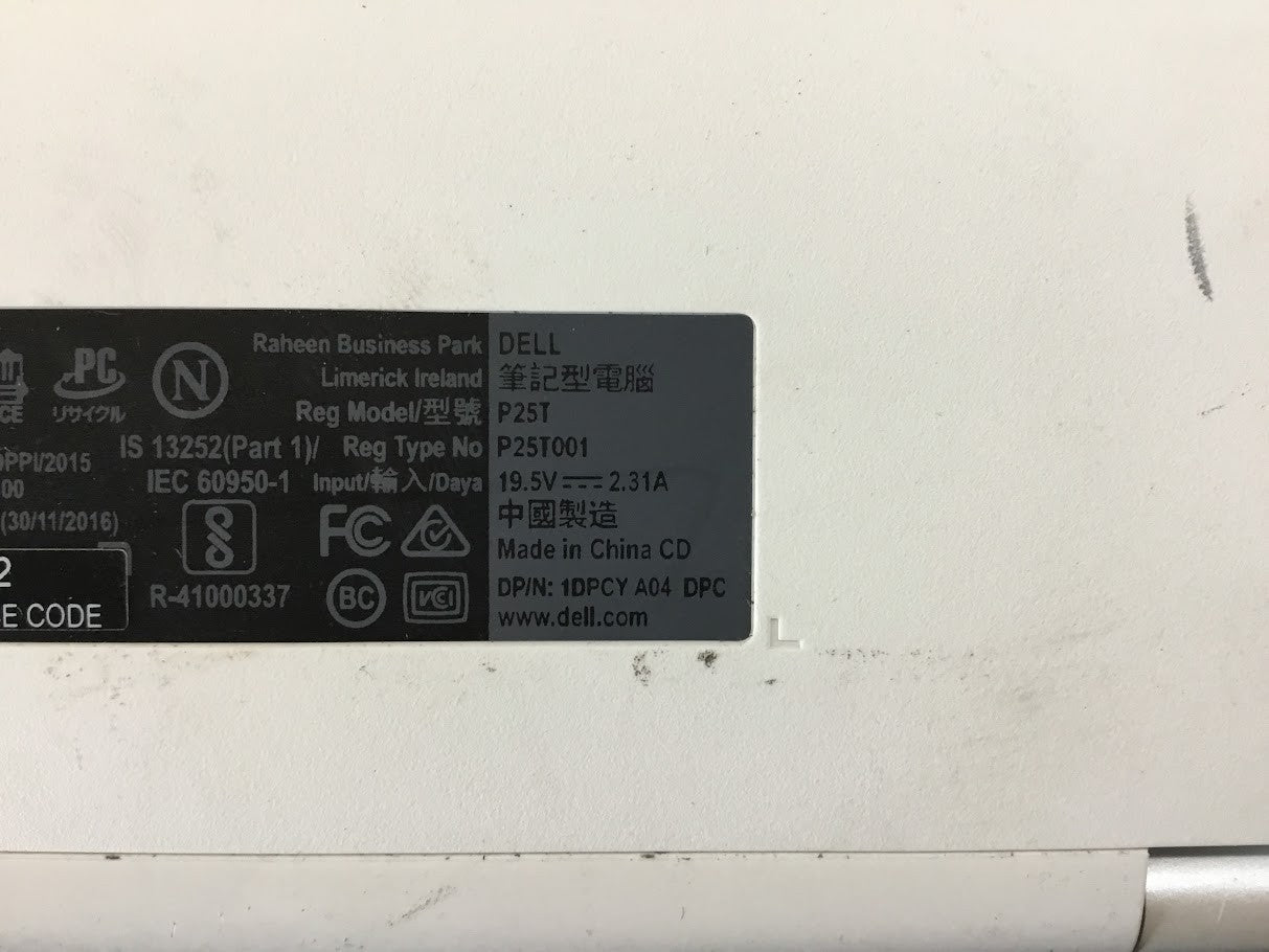 Dell Inspiron P25T Laptop 11.6'' Celeron N3060 4GBRAM 32GB White [AU Seller] A-