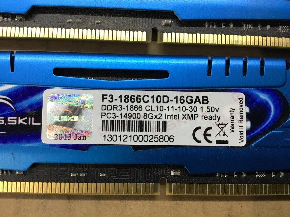 G.SKILL ARES DDR3 F3-1866C10D-16GAB 16GBRAM Desktop Memory Tested Au Seller