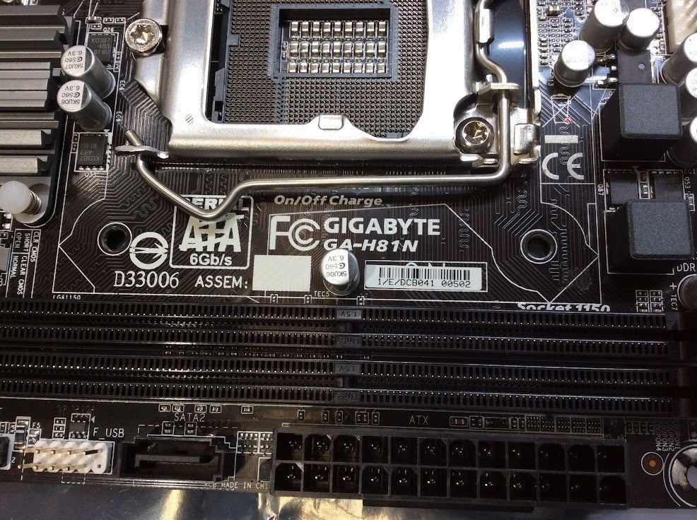 GIGABYTE GA-H81N Motherboard DDR3 mini ATX LGA 1150 VGA HDMI DVI Intel H81[AU]