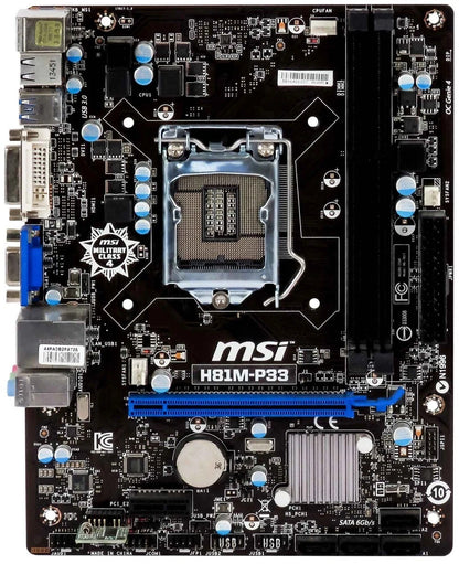 [AU Seller] MSI H81M-P33 Motherboard micro ATX LGA 1150 DDR3 VGA DVI Intel H81