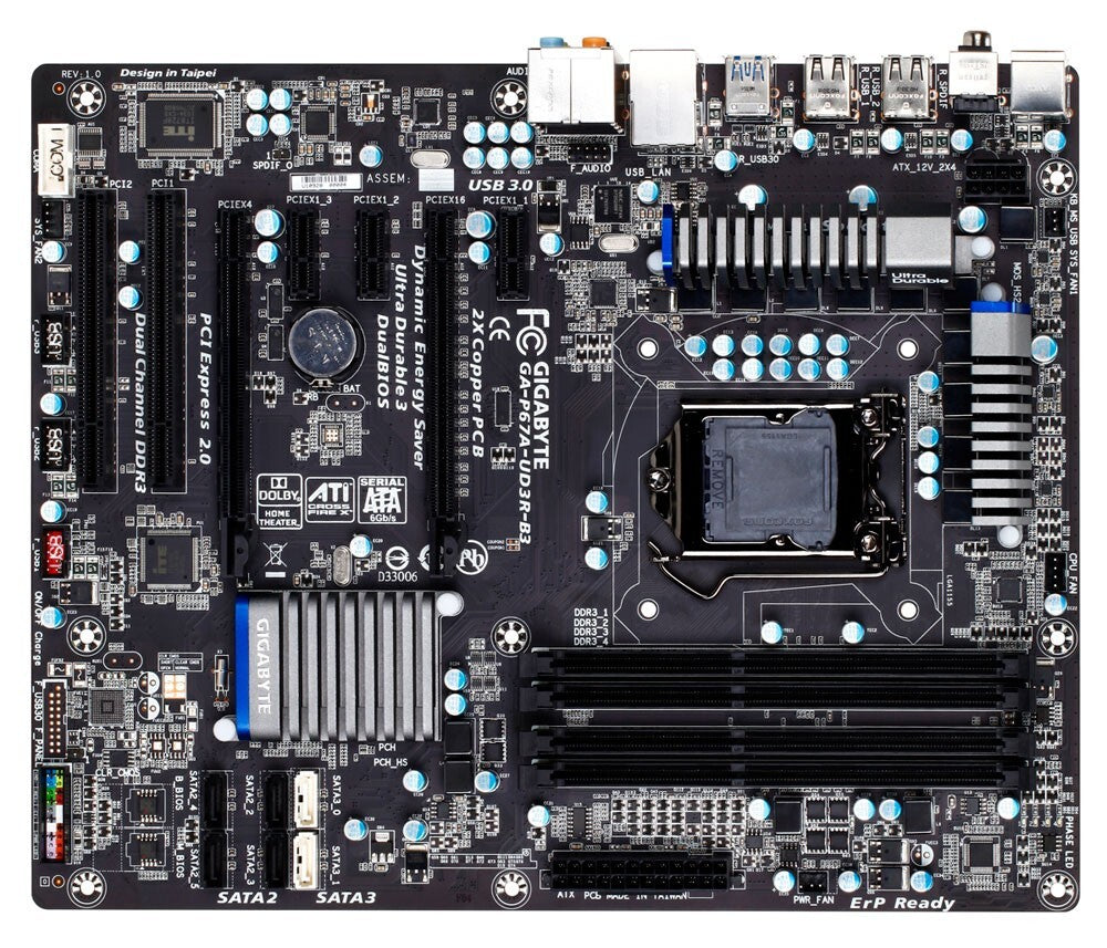 GIGABYTE GA-P67A-UD3R-B3 Motherboard ATX LGA 1155 USB3.0 Intel P67 Au Seller