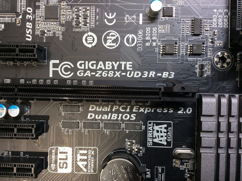 GIGABYTE GA-Z68X-UD3R-B3 Motherboard ATX LGA 1155 USB3.0 Intel Z68 [AU Seller]