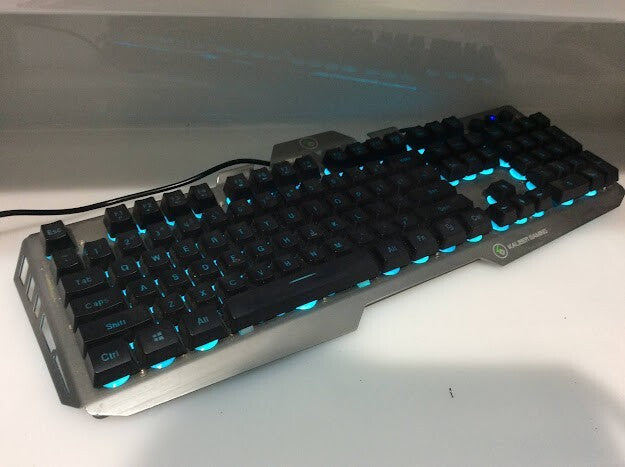 Kaliber Gaming L-BKHVER Wired Aluminum Gaming Keyboard GKB Black/Gray Au Seller