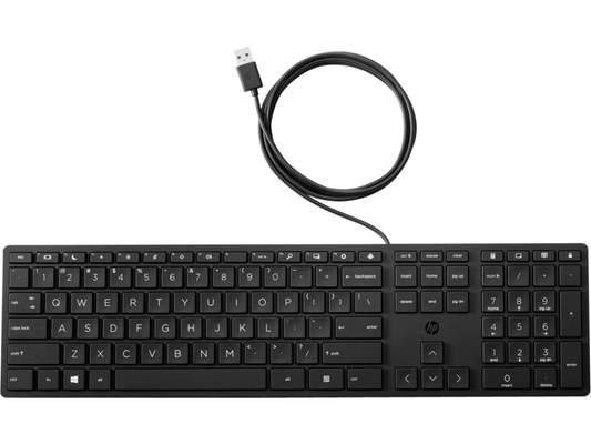 New HP HSA-PO10K Wired Desktop 320K Keyboard With Box Black Tested Au Seller