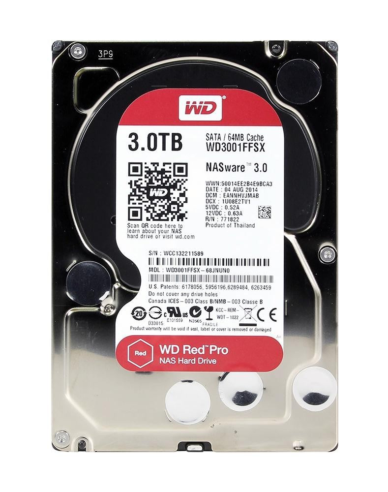 Western Digital Red Pro NAS 3TB 3.5in 7200RPM WD3001FFSX Hard Disk Drive [AU]