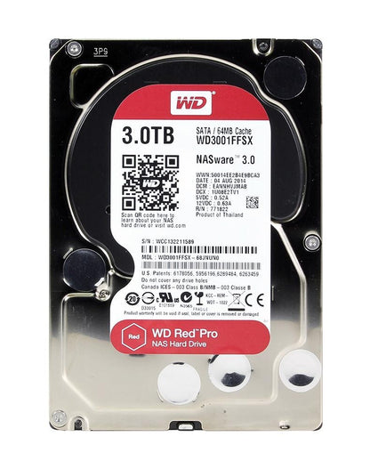 Western Digital Red Pro NAS 3TB 3.5in 7200RPM WD3001FFSX Hard Disk Drive [AU]