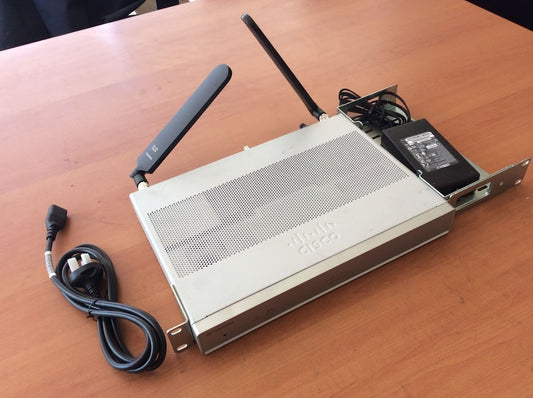 Cisco C1117-4PLTELAWZ V2 ISR 1100 Router +4G LTE Antenna Rack Mount PSU Wi-Fi