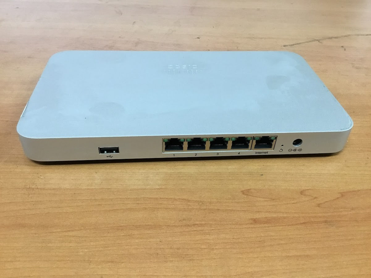 Cisco Meraki Switch MX64-HW Security Appliance Firewall  Unclaimed With Charger