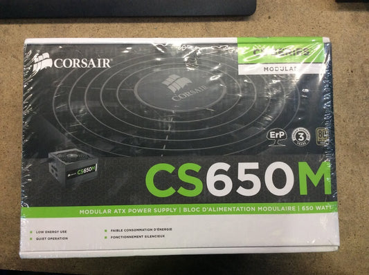 Brand New Modular Series CS650M ATX Power Supply 650W Black Tested Au Seller