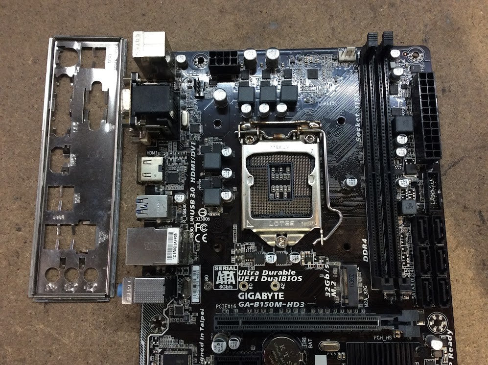 GIGABYTE GA-B150M-HD3 Motherboard microATX DDR4 LGA 1151 VGA HDMI DVI Intel B150
