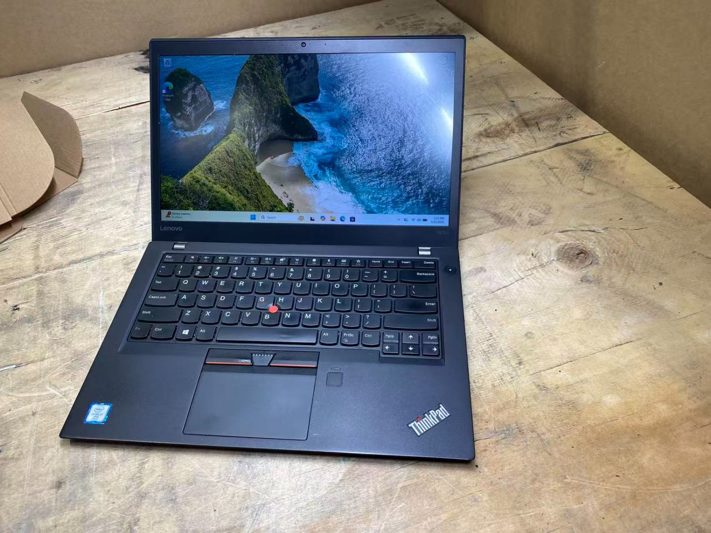 【AU】Lenovo ThinkPad T470s Laptop 14" i7-6600U 8GBRAM 256SSD USB-C Win11 Black B