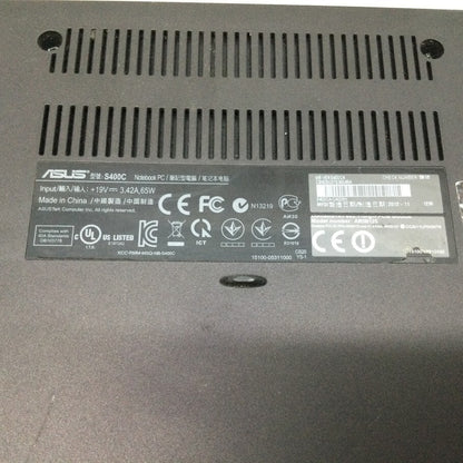 ASUS S400C Laptop 14" i3-3217U 4GBRAM 320GB USB3.0 VGA Black Tested Au Seller A-