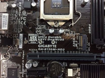GIGABYTE GA-B150M-HD3 Motherboard microATX DDR4 LGA 1151 VGA HDMI DVI Intel B150