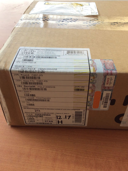 Brand New CISCO C881-K9 Integrated Services Router WiFi 4 IPv4/IPv6 Au Stock