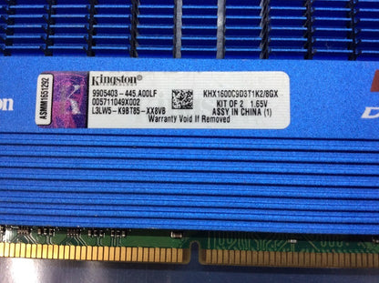 Kingston HyperX KHX1600C9D3T1K2/8GX DDR3 Desktop Memory KIT OF 2 [AU Seller]