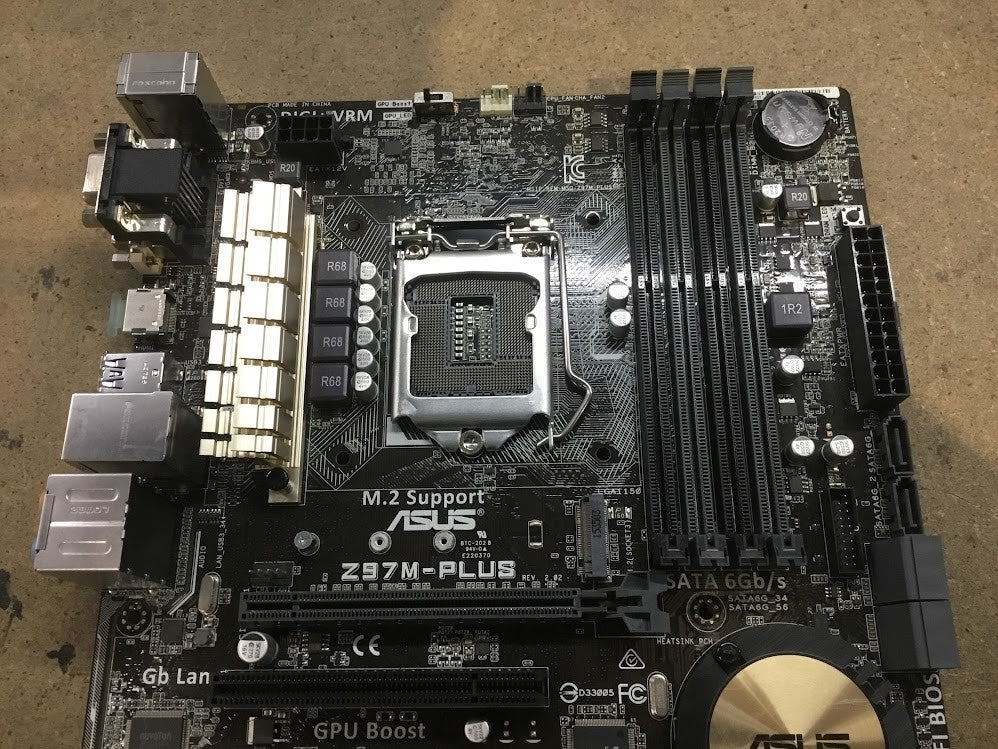 [AU] ASUS Z97M-PLUS Motherboard DDR3 microATX LGA 1150 DVI VGA HDMI Intel Z97