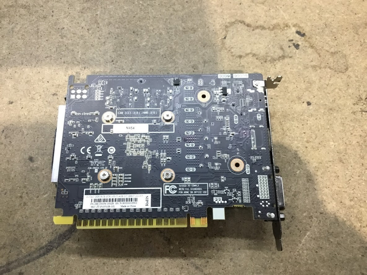 Zotac GeForce GTX 1050 Ti OC Graphics Card GDDR5 4GB 128Bit HDMI DVI DP Au Stock