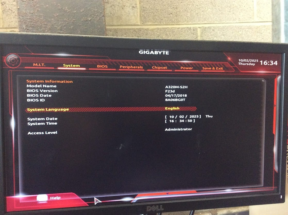 GIGABYTE GA-A320M-S2H Motherboard AMD B350 Socket AM4 mATX + AMD A10-9700 CPU