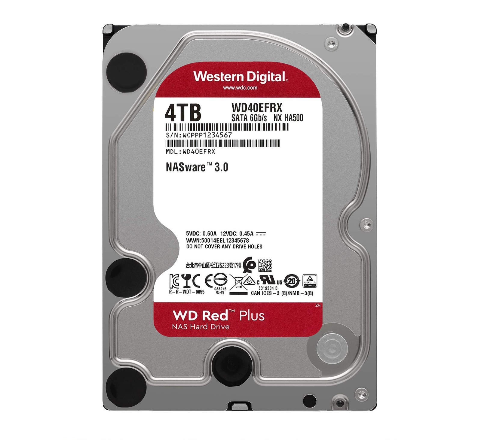 Western Digital 4TB Desktop 3.5" HDD WD40EFRX Hard Disk Drive Silver Au Seller