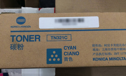 Brand New Konica Minolta TN321C Cyan Toner Cartridge For C224/C284/C364 Au Stock