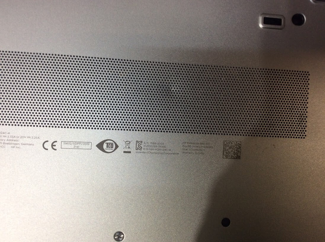 HP EliteBook 840 G6 Laptop 14'' i5-8265U@1.60GHz 4GBRAM 64GBSSD USB3.0 Silver B