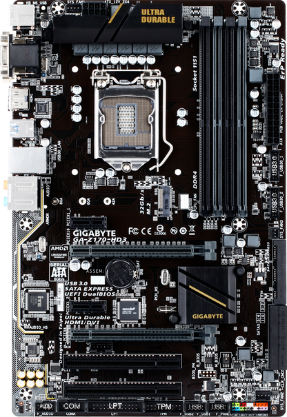 GIGABYTE GA-Z170-HD3 Motherboard ATX HDMI VGA DVI Intel Z170 [AU Seller]