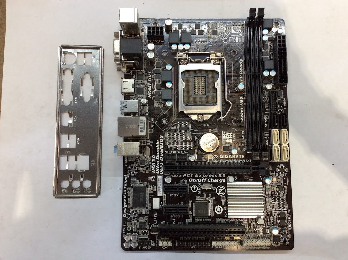 GIGABYTE GA-B85M-HD3 Motherboard mini ATX DDR3 LGA 1150 HDMI DVI VGA Intel H85