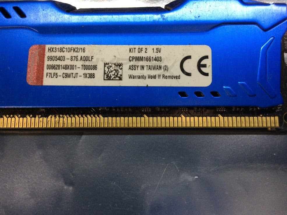 Kingston HyperX Fury HX318C10FK2/16 DDR3 Desktop Memory KIT OF 2 [AU Seller]