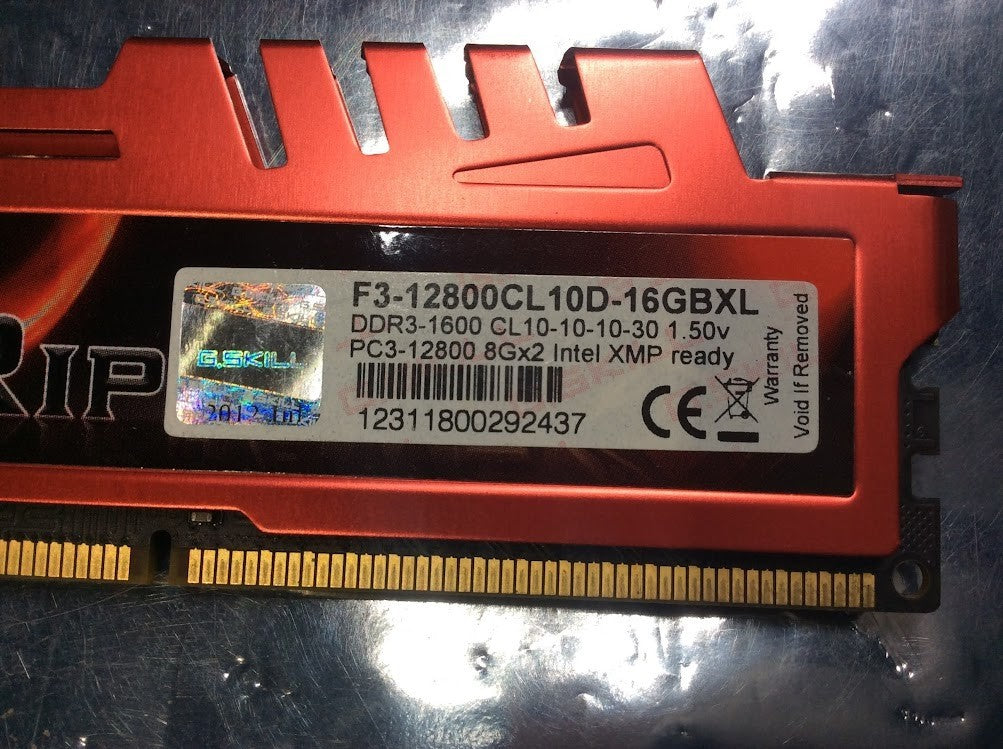 G.SKILL Ripjaws X F3-12800CL10D-16GBXL DDR3-1600 Desktop Memory KIT OF 2 [AU]