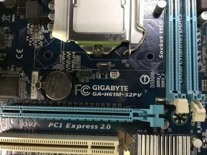 GIGABYTE GA-H61M-S2PV Motherboard mATX LGA 1155 DDR3 VGA DVI Intel H61 Au Seller