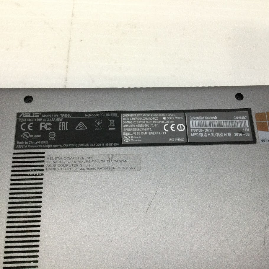 ASUS Vivobook TP501UB Laptop 15.6" i7-6500U 8GBRAM 1000GB USB-C Au Seller A-