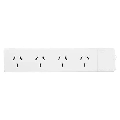 Brand New HPM 10Amp 4 OUTLET POWERBOARD WITH 1.8M LEAD D105/1 White AU Seller
