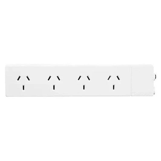 Brand New HPM 10Amp 4 OUTLET POWERBOARD WITH 1.8M LEAD D105/1 White AU Seller