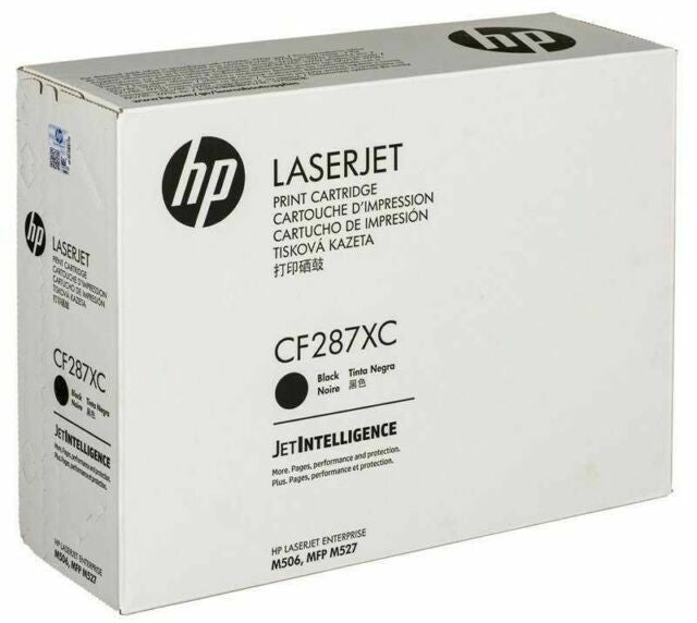 New HP LaserJet CF287XC Black Toner Cartridge for HP M506/MFP M527/Pro M501