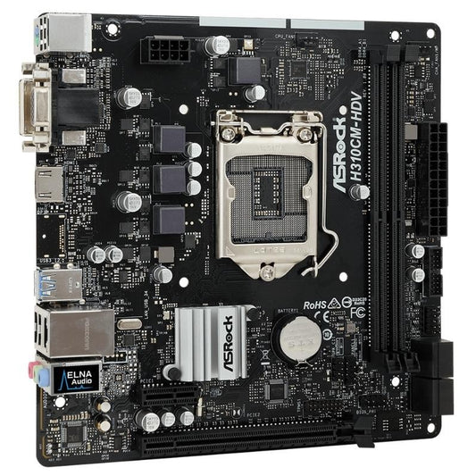 [AU] Asrock H310CM-HDV Motherboard microATX LGA 1151 DVI VGA HDMI Intel H310