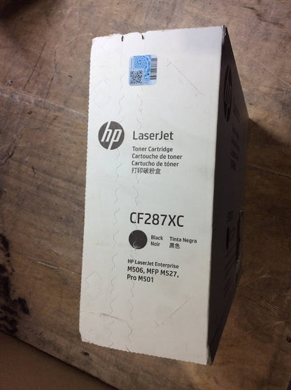 New HP LaserJet CF287XC Black Toner Cartridge for HP M506/MFP M527/Pro M501