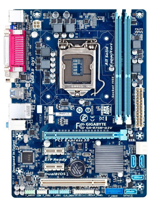 GIGABYTE GA-B75M-D3V Motherboard mATX DDR3 LGA 1155 DVI VGA Intel B75 Au Seller