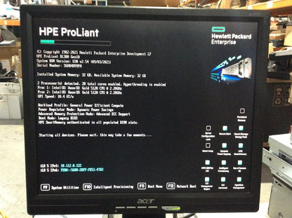 HP Proliant DL380 Gen10 Rack Server 2 x Gold 5120@2.2GHz 32GBRAM 4x450GBHDD A-